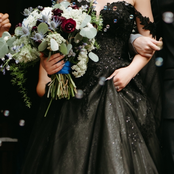 Black Sophia Tolli Wedding Dress - Picture 3 of 8